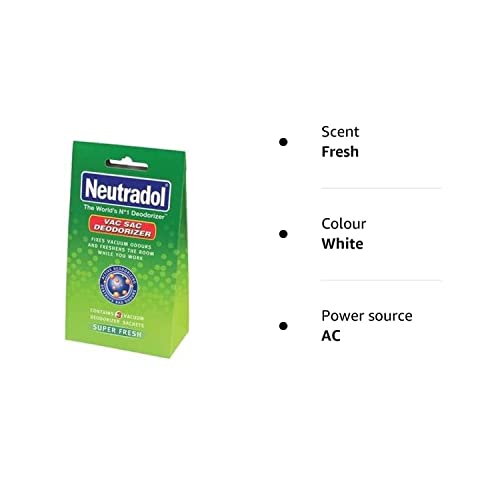 Neutradol Vac Deodorizer Super Fresh (Pack of 3 Satchets)