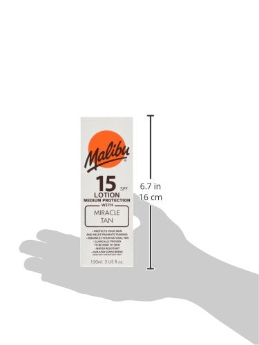 Malibu Sun Care Lotion with SPF 15 Miracle Tan 150 ml