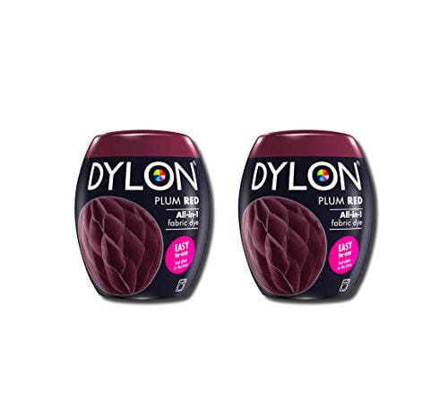 New Dylon 350g Plum Red Machine Dye Pod 2 Pack