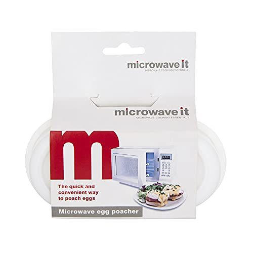 MICROWAVE IT 2 Egg Poacher PP346, White