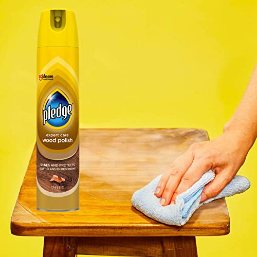 Pledge Expert Care Wood Polish Aerosol Classic 250 ml (Pack of 12)