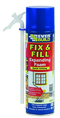 Fix & Fill Expanding Foam - Polyurethane foam for irregular gaps, fixes framework, insulates and sound deadens - Beige