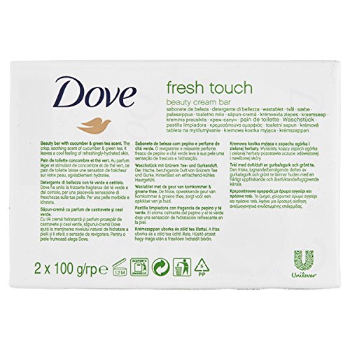 Dove Jabon Crema Go Fresh Set contains Hand Soaps 200 g, Pack of 2