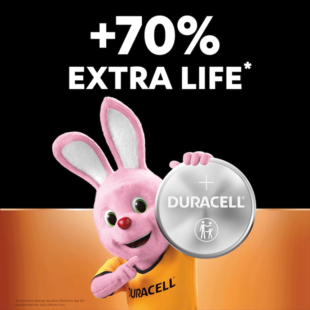 10X Duracell CR 2025 With Lithium (2 Blister Packs Of 5 Batteries) 10 Batteries
