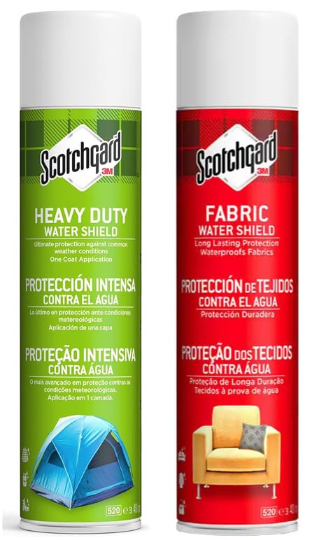 Dezpo | Scotchgard Water Protection Kit (Heavy Duty Water Shield 1 Can, 400 ml) (Fabric Water Shield 1 Can, 400 ml) - Water Repellent Spray, Ideal For All Uses