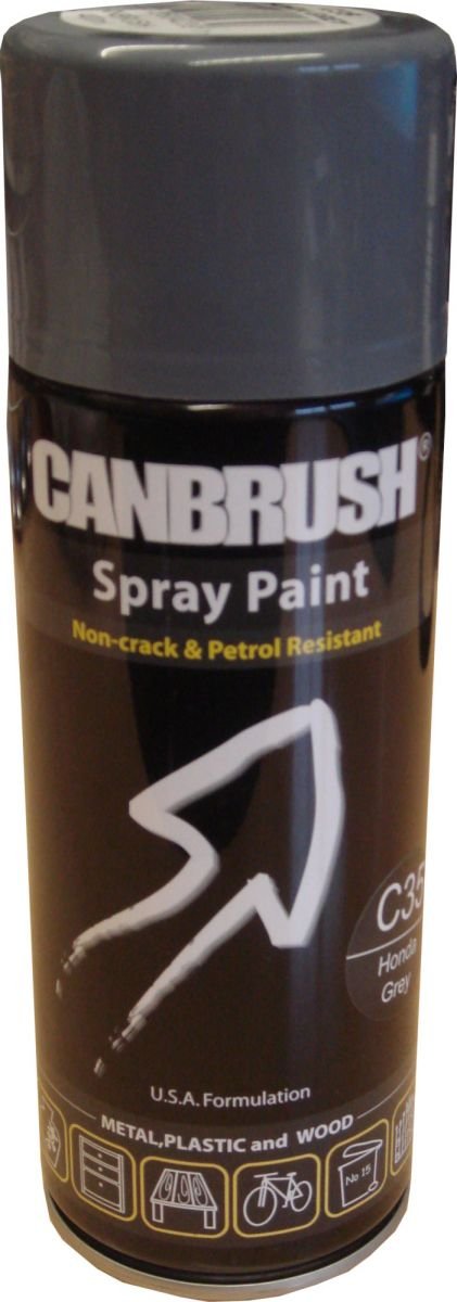 Canbrush Specialist Metal, Plastic and Wood Spray Paint Honda Grey C35 400ml