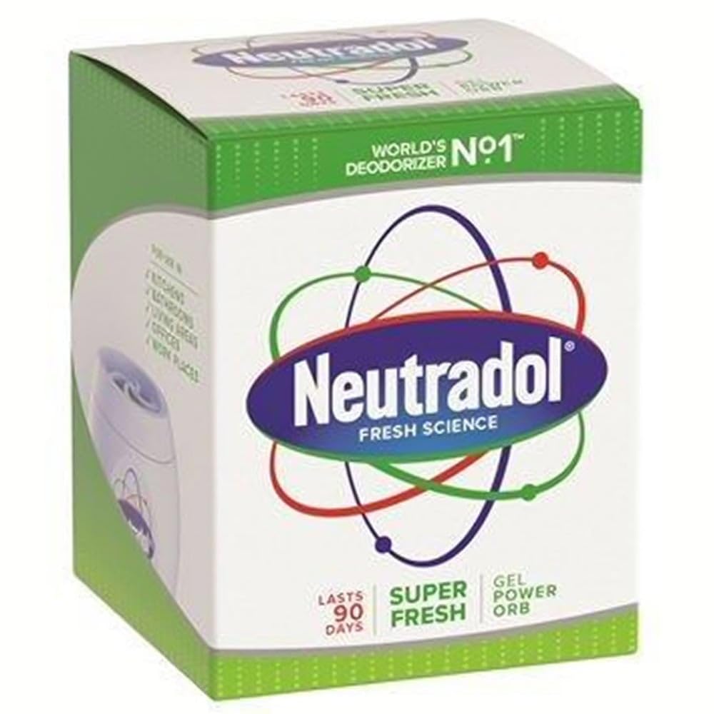 Neutradol Gel Power Orbs - 3-Pack: Super Fresh, Fresh Pink & Original Scents for Clean, Fresh Air at Home and Work