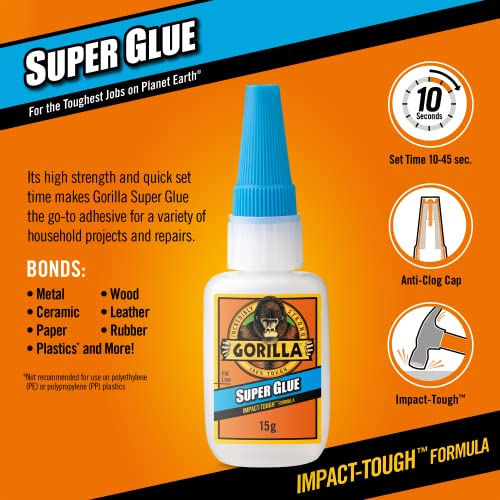 Gorilla Mounting Tape Squares Crystal Clear