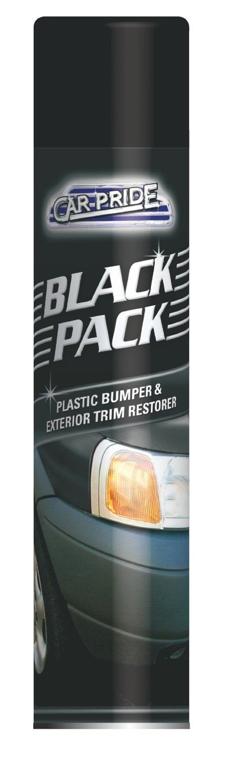 CAR PRIDE BLACK PLASTIC BUMPER AND TRIM RESTORER SPRAY PACK OF 2
