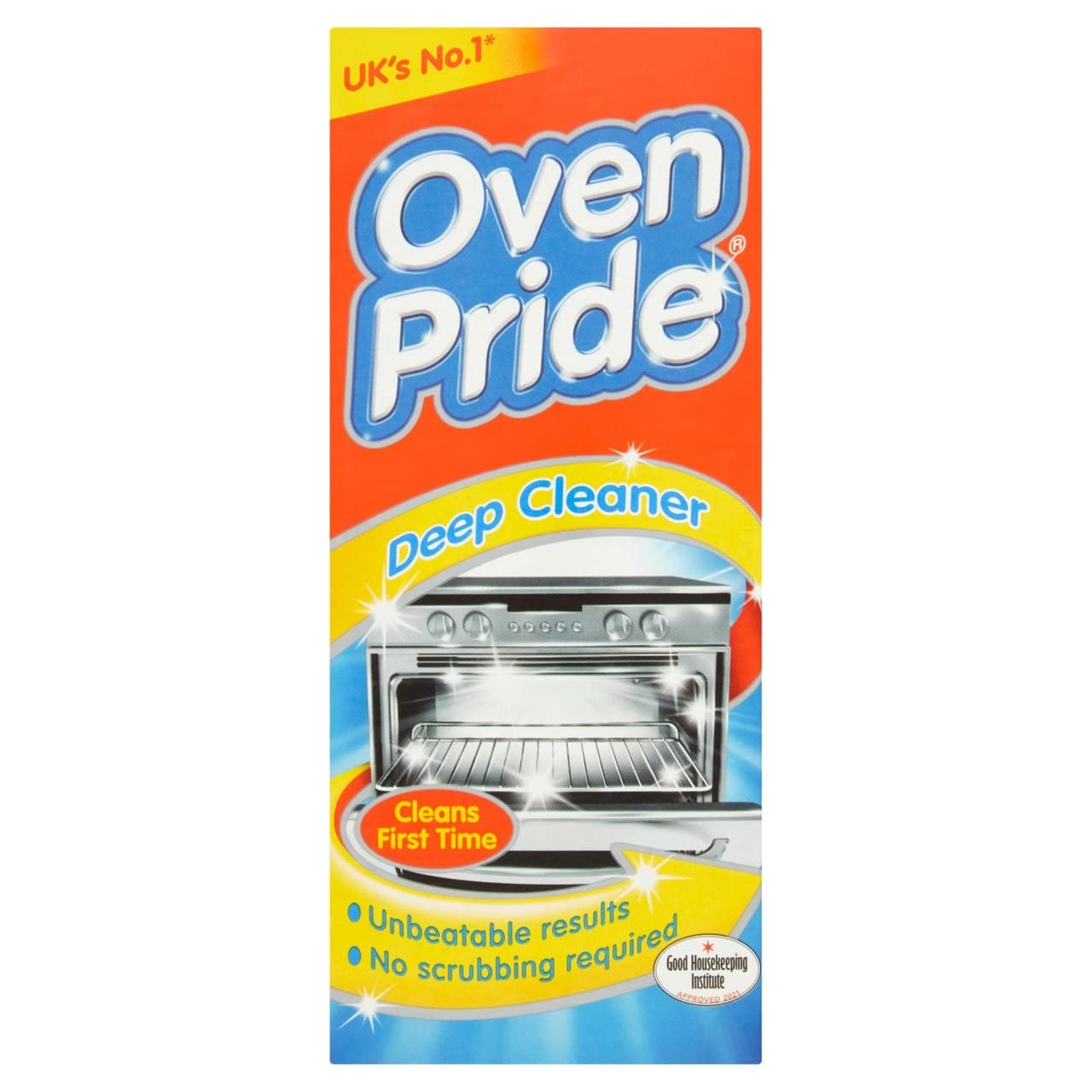 3 X Oven Pride Complete Oven Cleaning Kit 500ml Includes Bag for Cleaning Oven Racks