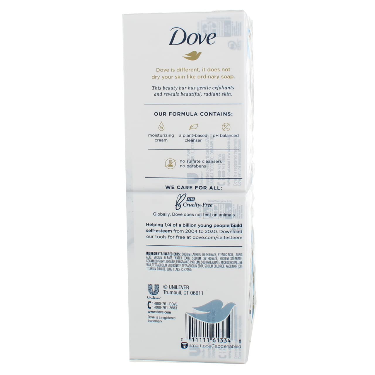 Dove Gentle Exfoliating Moisturizing Cream Beauty Bar 6 x 120g