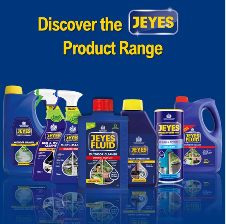 Jeyes Fluid Outdoor Cleaner & Disinfectant for Paths, Patios, Driveways, Pet Housing & Unblocking Drains