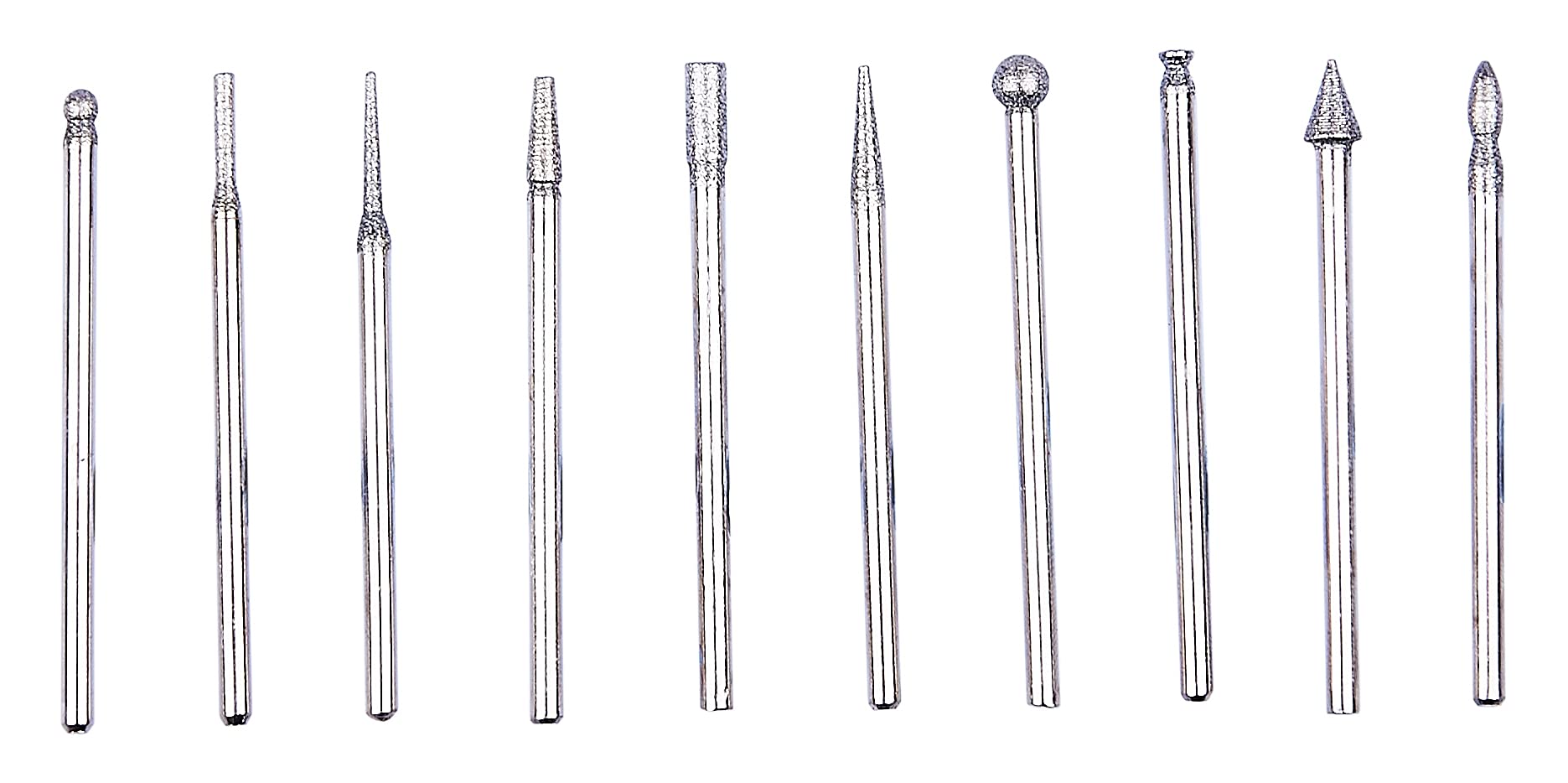 Amtech F0976 10 Piece Diamond Burr Set