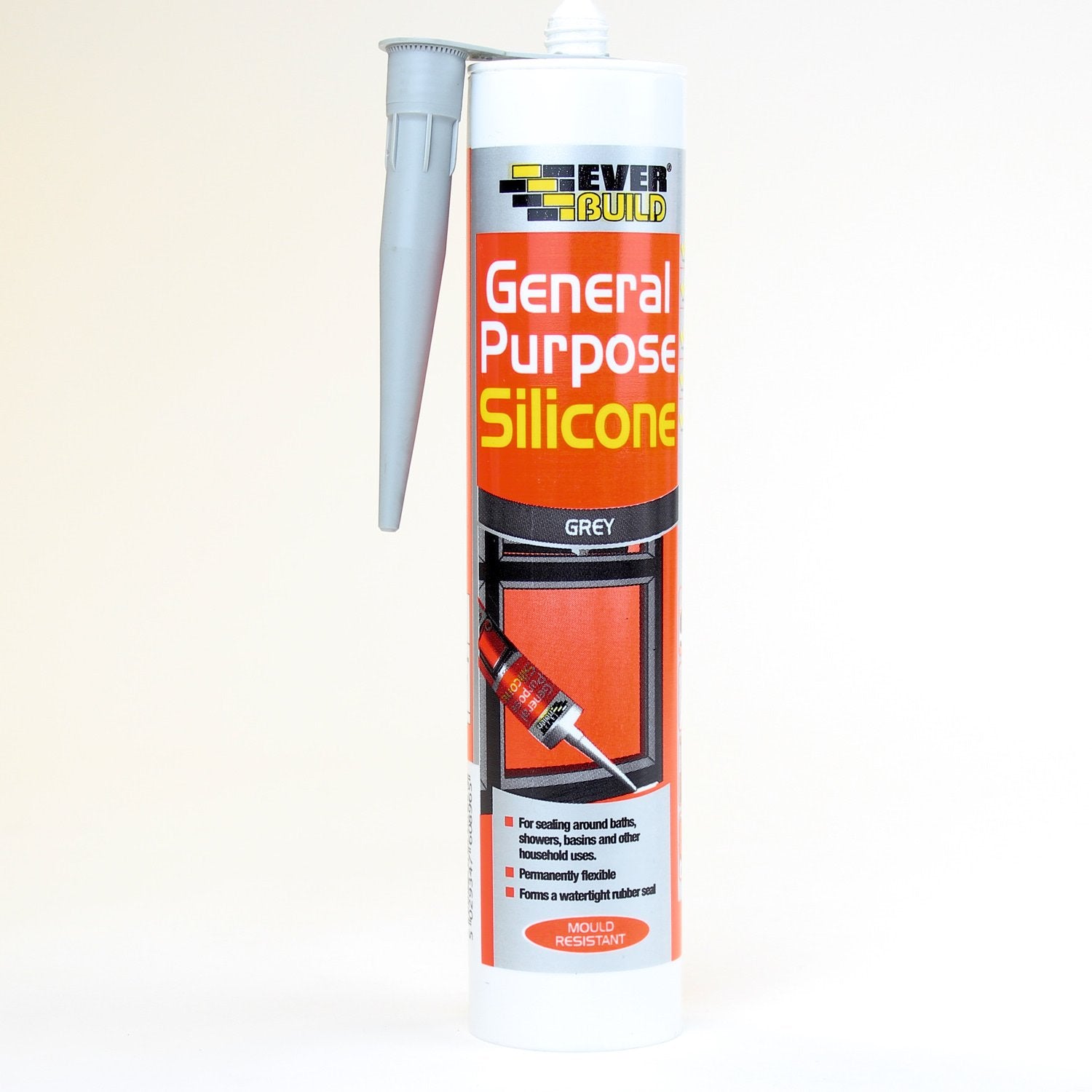 Everbuild General Purpose Silicone - White - 6 Pack