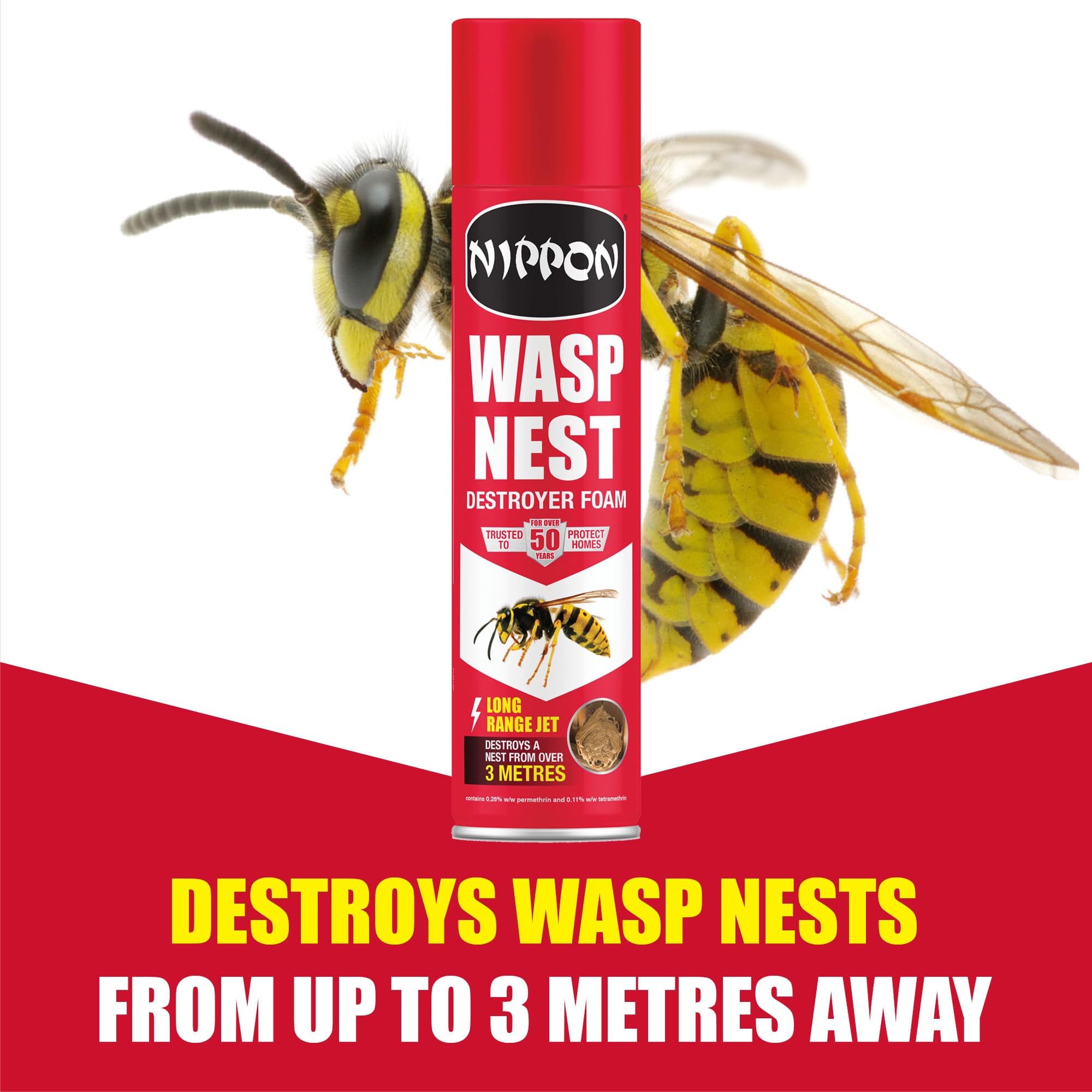 Nippon Wasp Nest Destroyer Foam 300ml