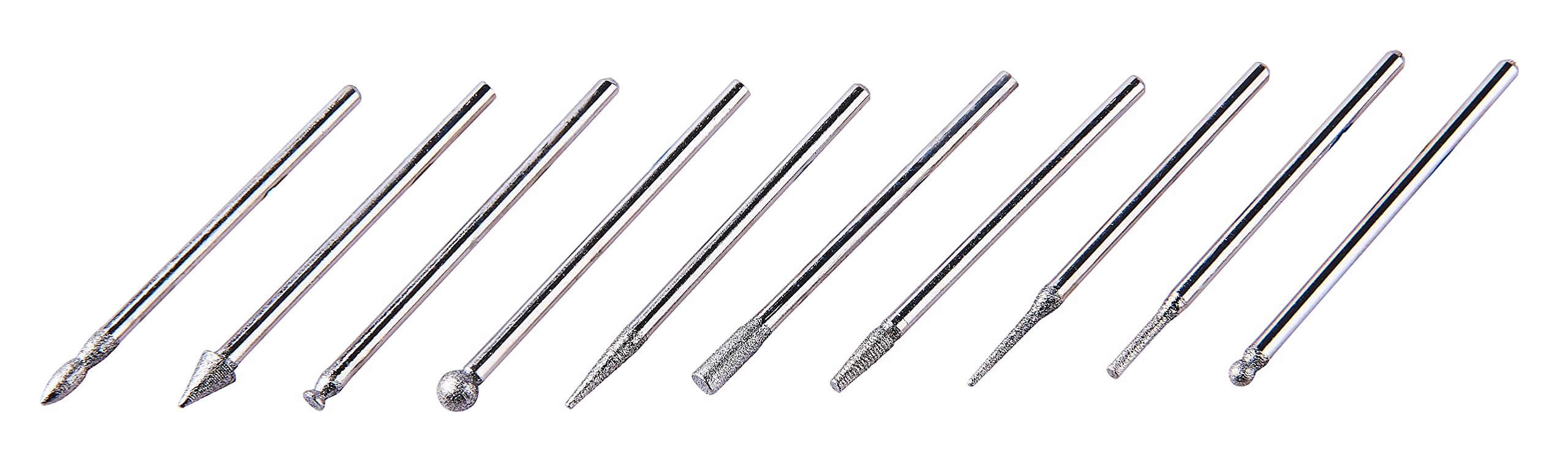 Amtech F0976 10 Piece Diamond Burr Set