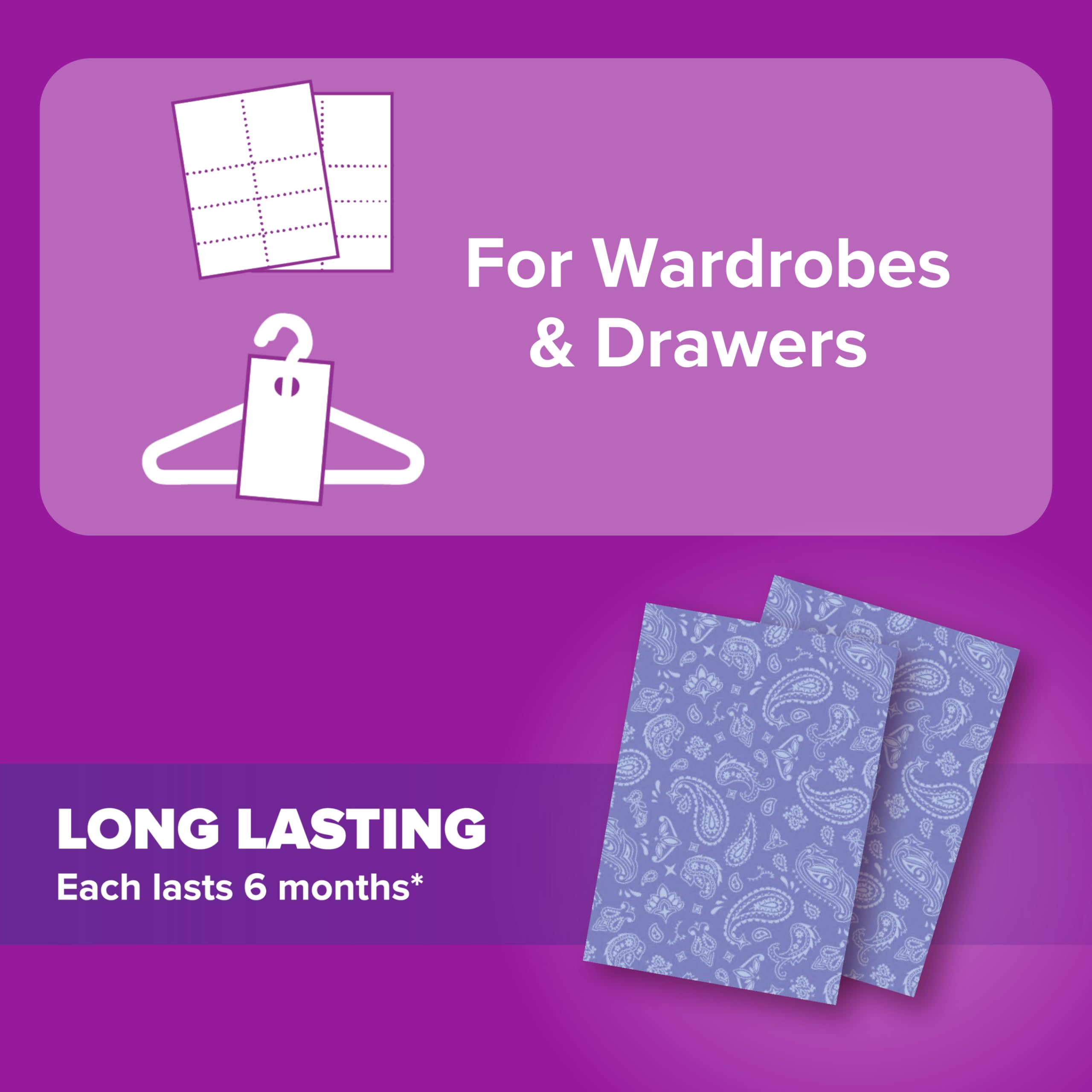 Acana Hanging Moth Killer Papers - Pack of 10 - Fragrance - Free, High Performance for Drawers, Wardrobes and Storage - Protects Clothing & Bedding - Long Lasting, Each Paper Lasts 6 Months