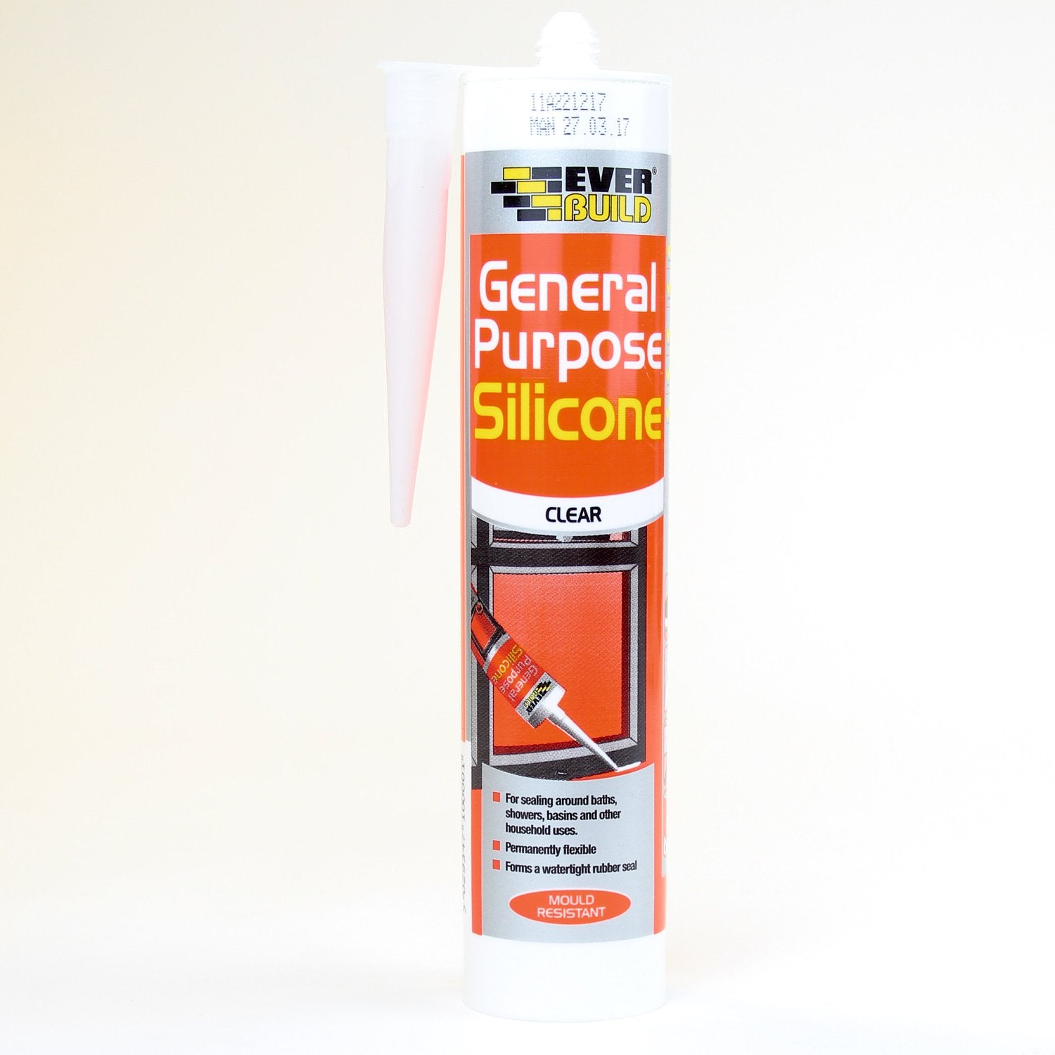 Everbuild General Purpose Silicone - White - 6 Pack