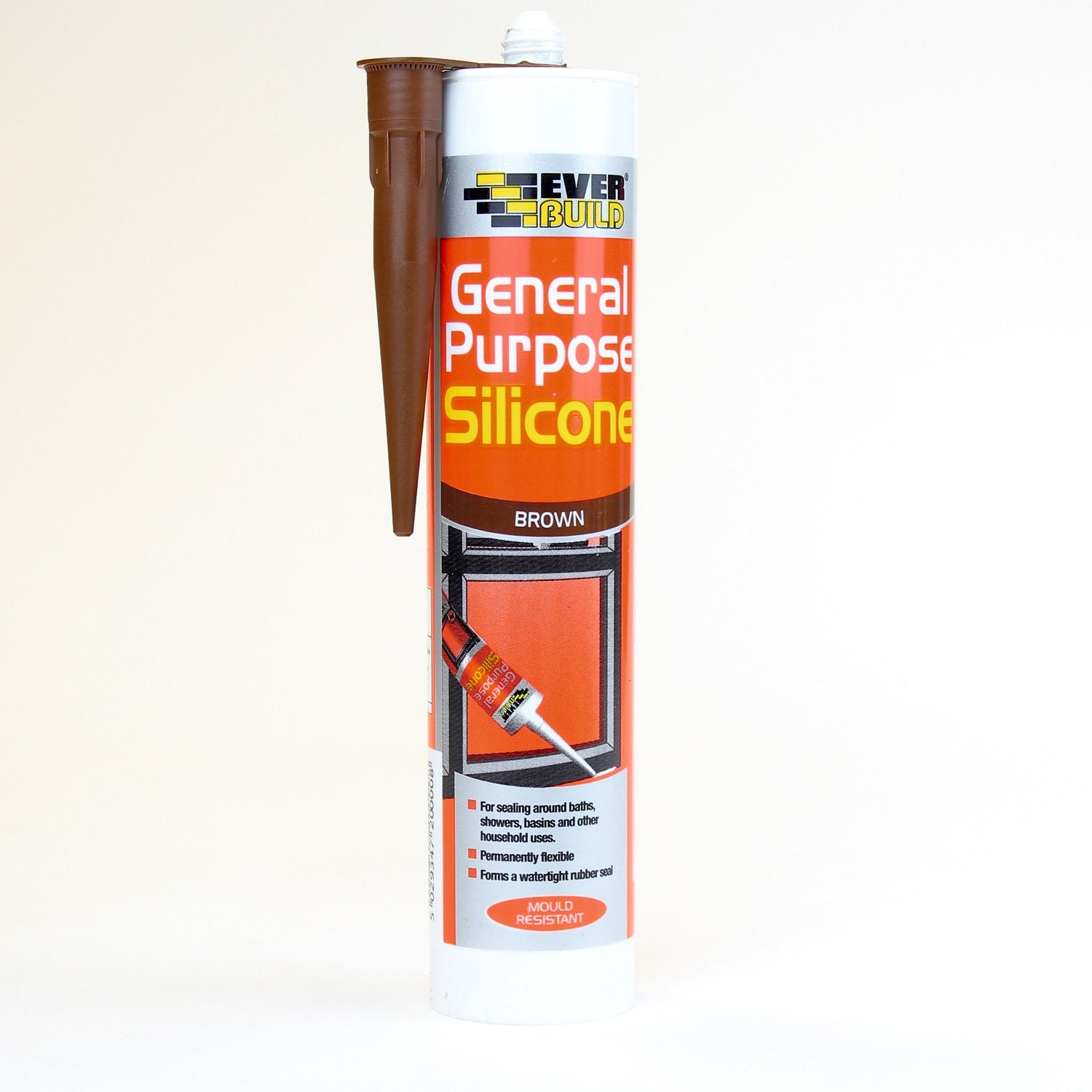 Everbuild General Purpose Silicone - White - 6 Pack