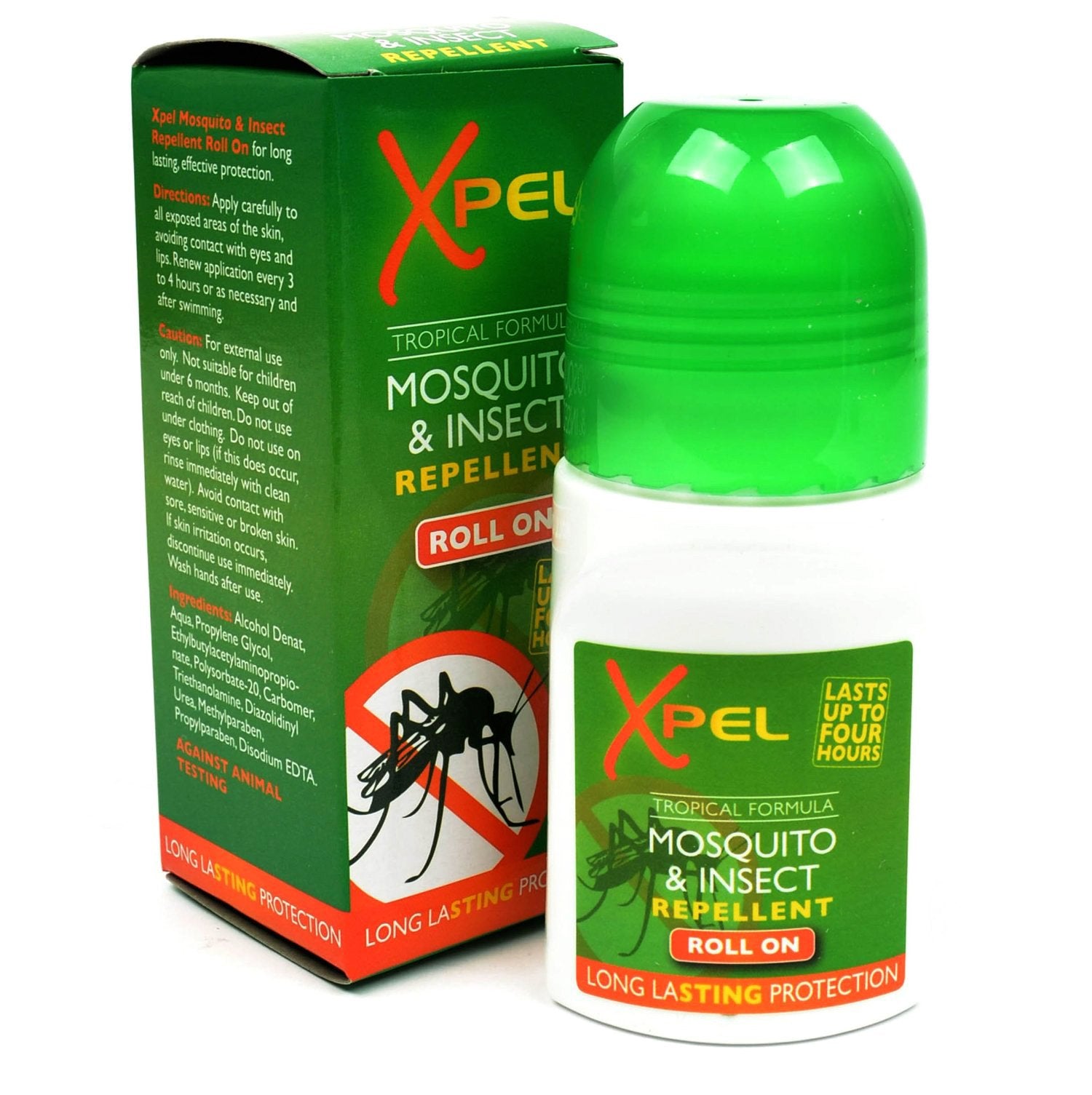 3x Xpel Mosquito Insect Fly Bite Repellent Tropical Formula Roll On 75ml