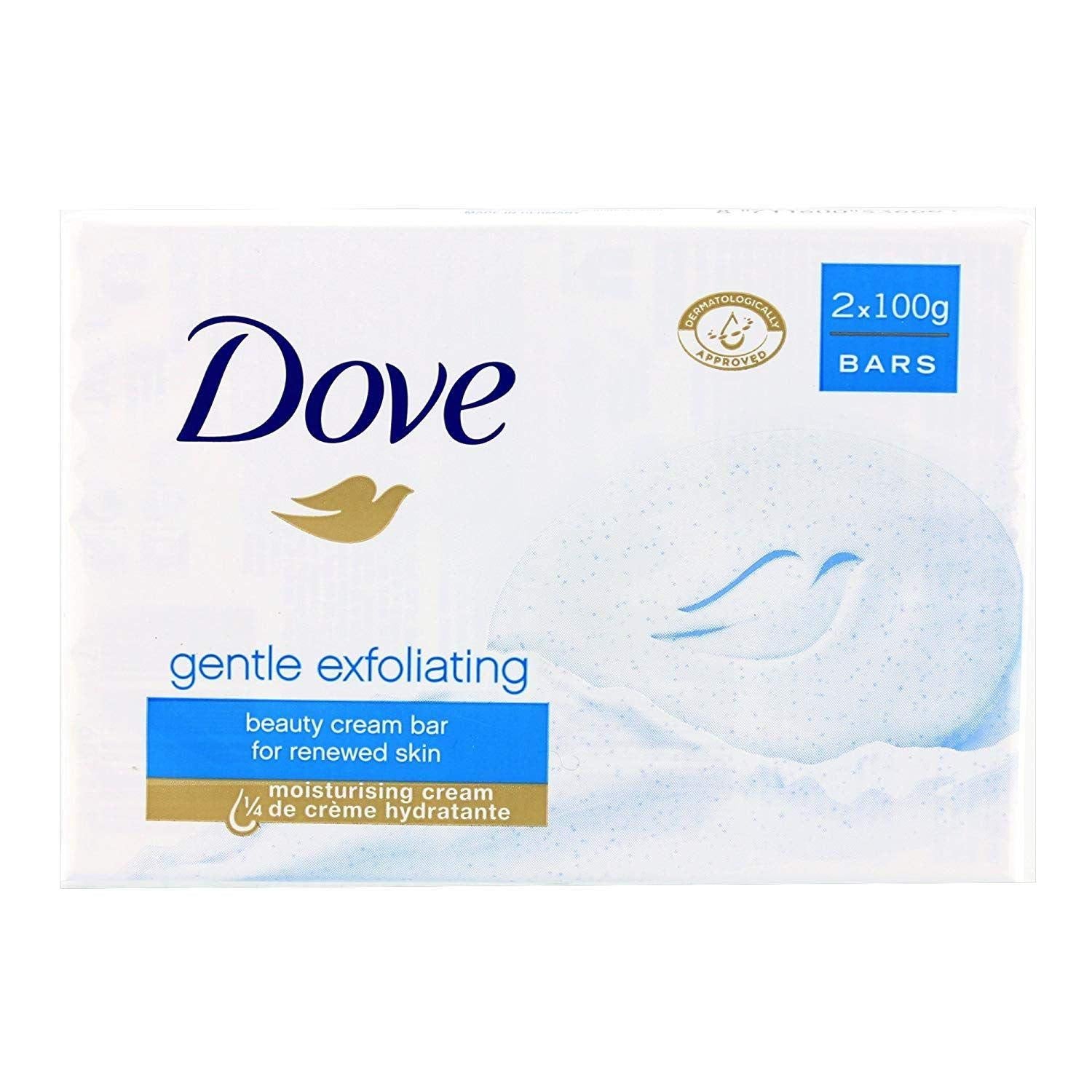 DOVE GENTLE Exfoliating Beauty CREAM Bar 100G - PACK 4 OF