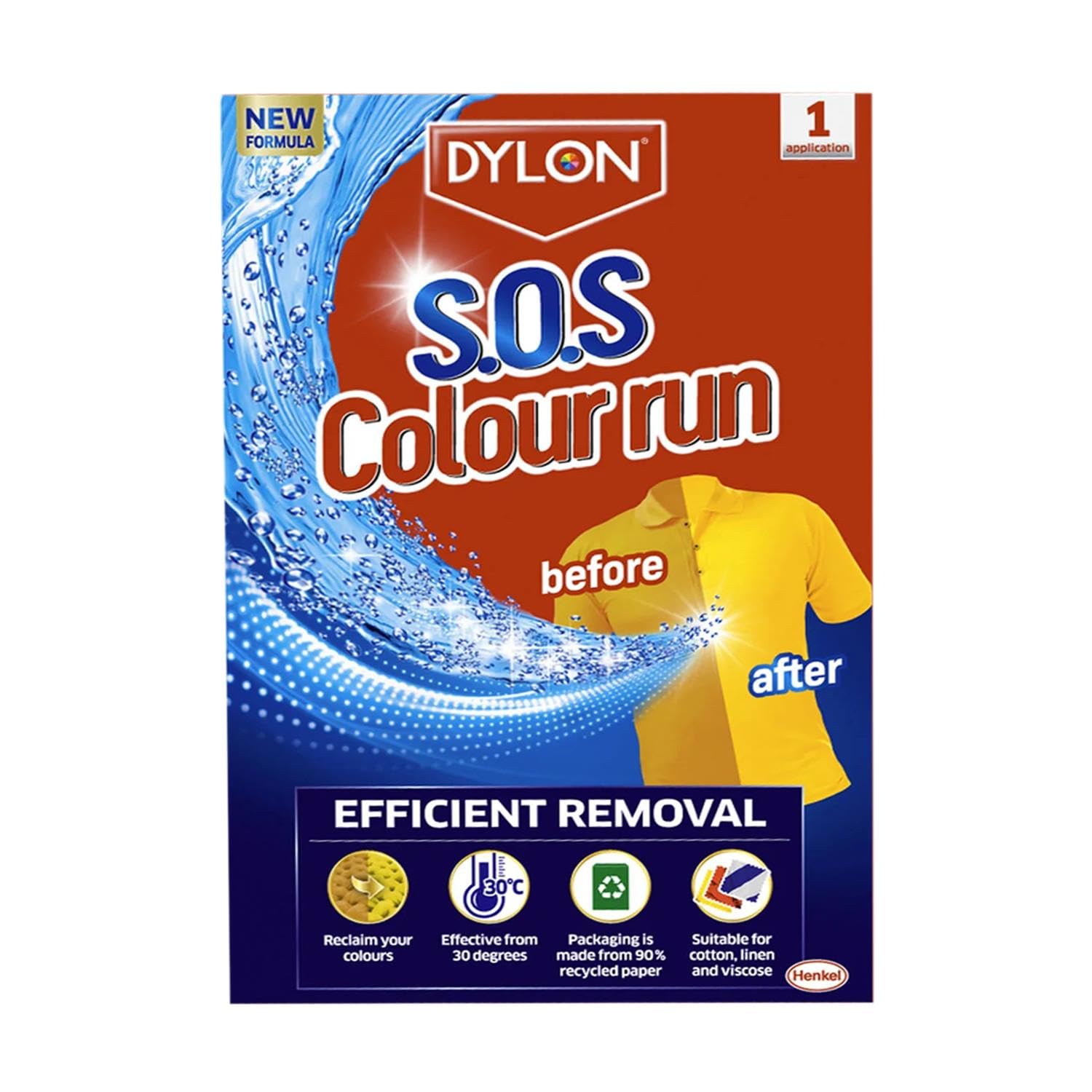 Dylon Dylon colour run remover restores items stained by colour runsColour run remover - Consumable