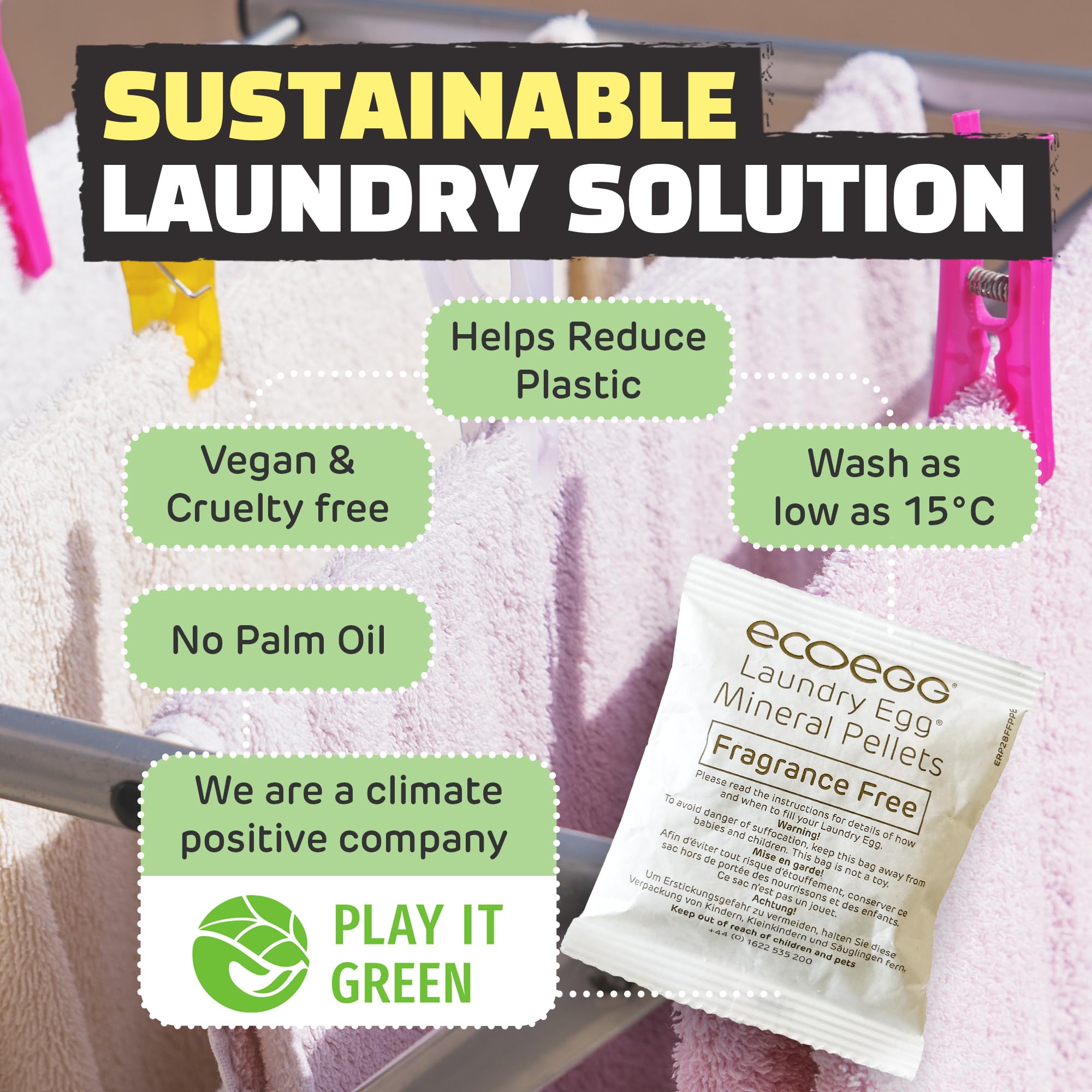 Ecoegg Laundry Egg Refills Detergent and Fabric Softener Replacemen