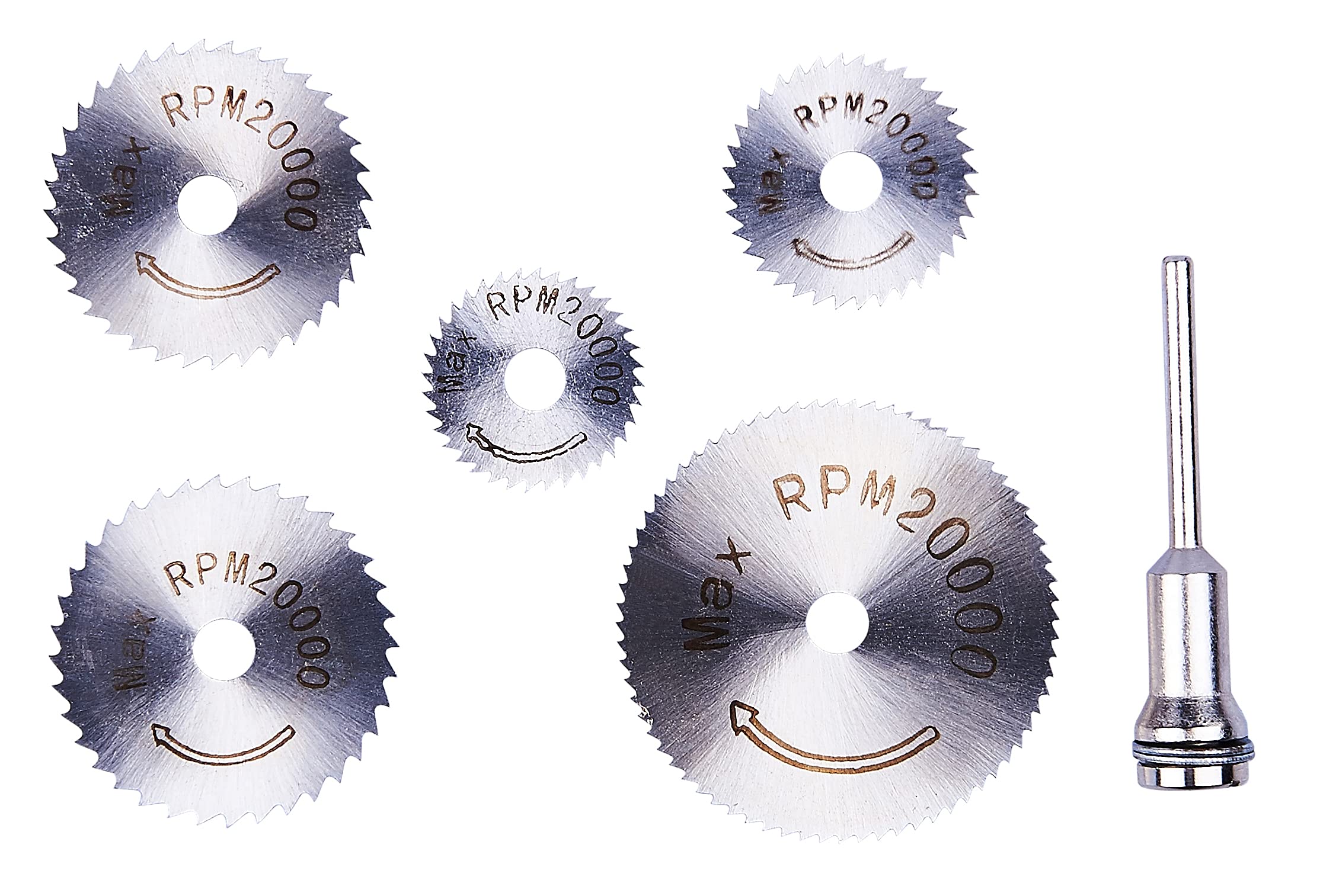 Amtech F0978 6 Piece high speed steel (HSS) saw disc set