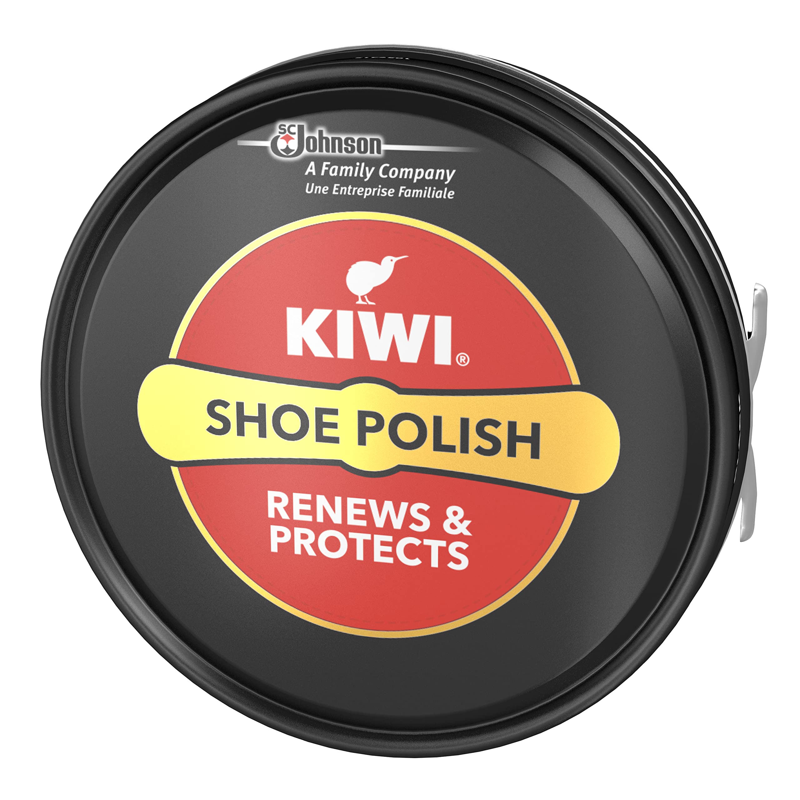 Kiwi Shoe Polish Tin Black, 50ml