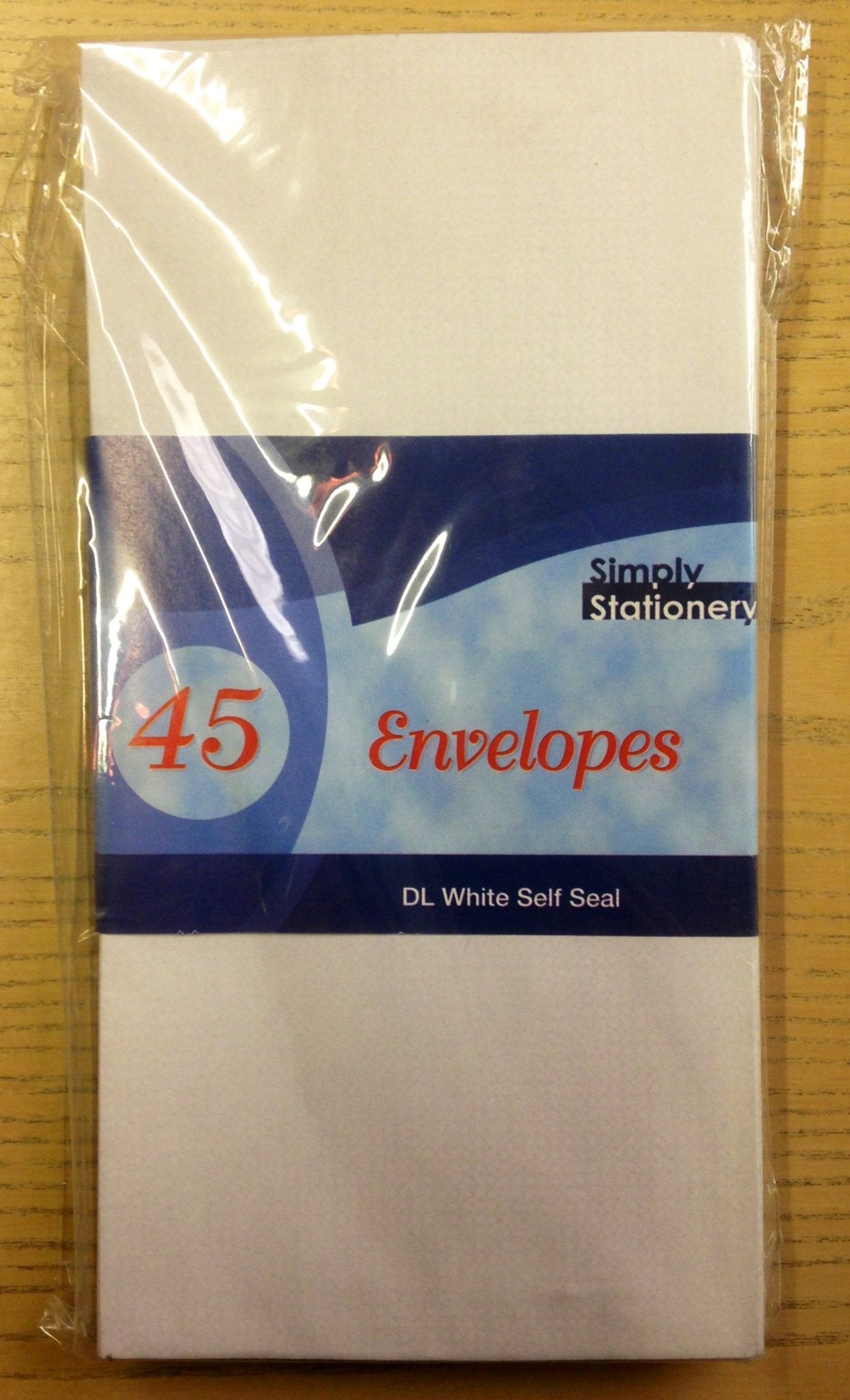 45 Self Seal White Envelopes (22cm X 11cm)