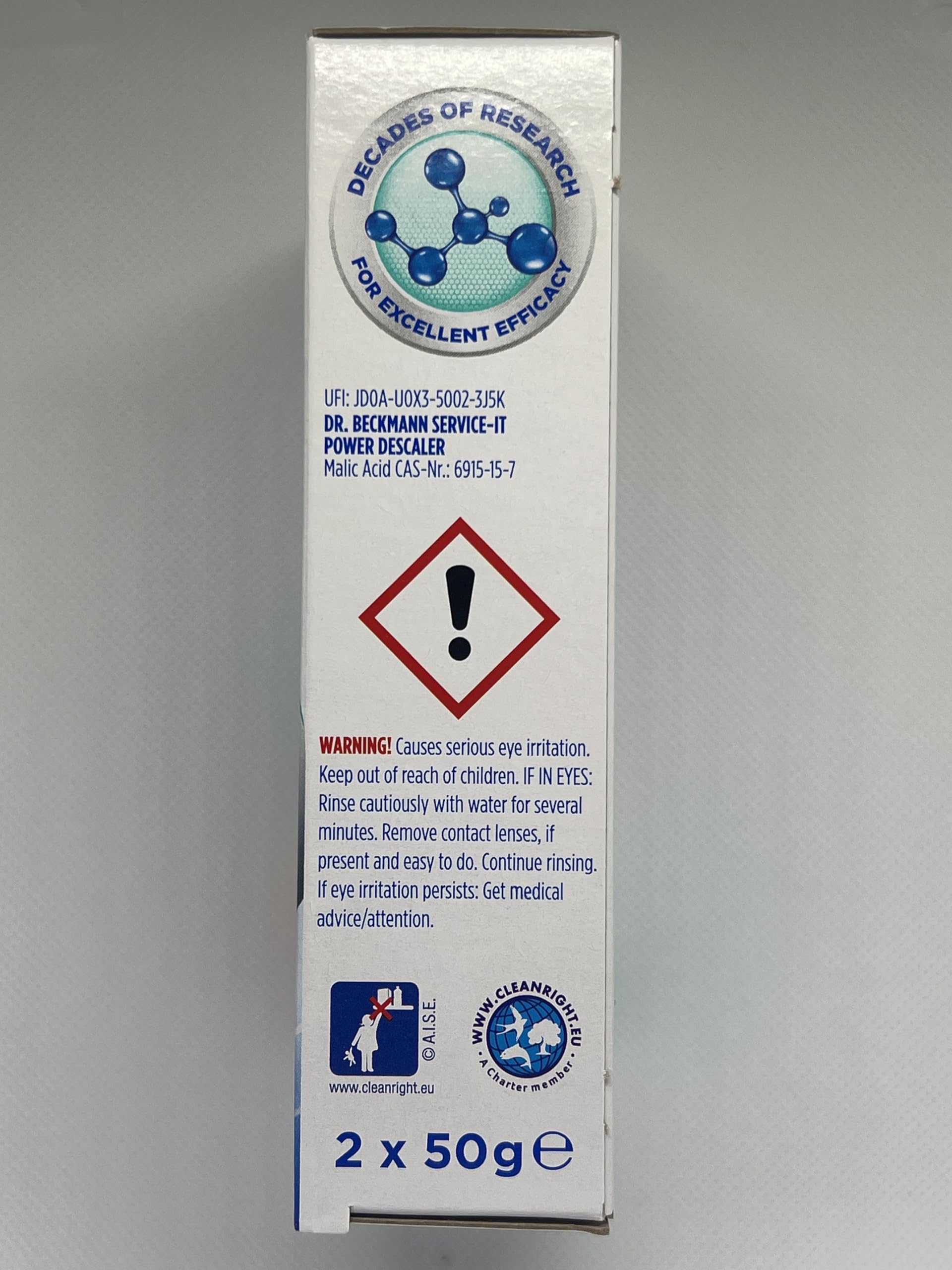 Dr Beckmann Service It Power Descaler - Machine Limescale Remover 2 x 50gm