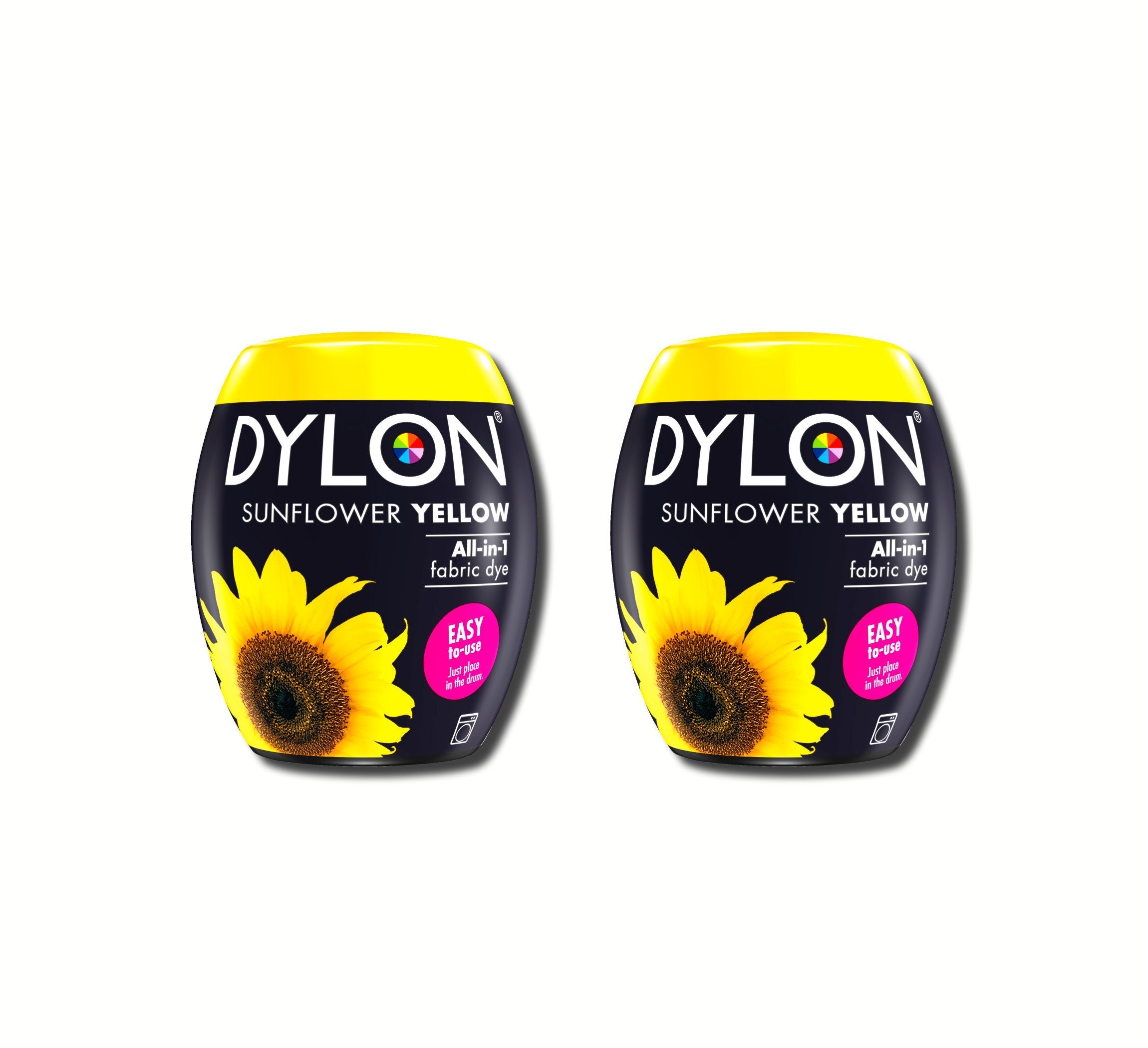New Dylon 350g Sunflower Yellow Machine Dye Pod 2 Pack