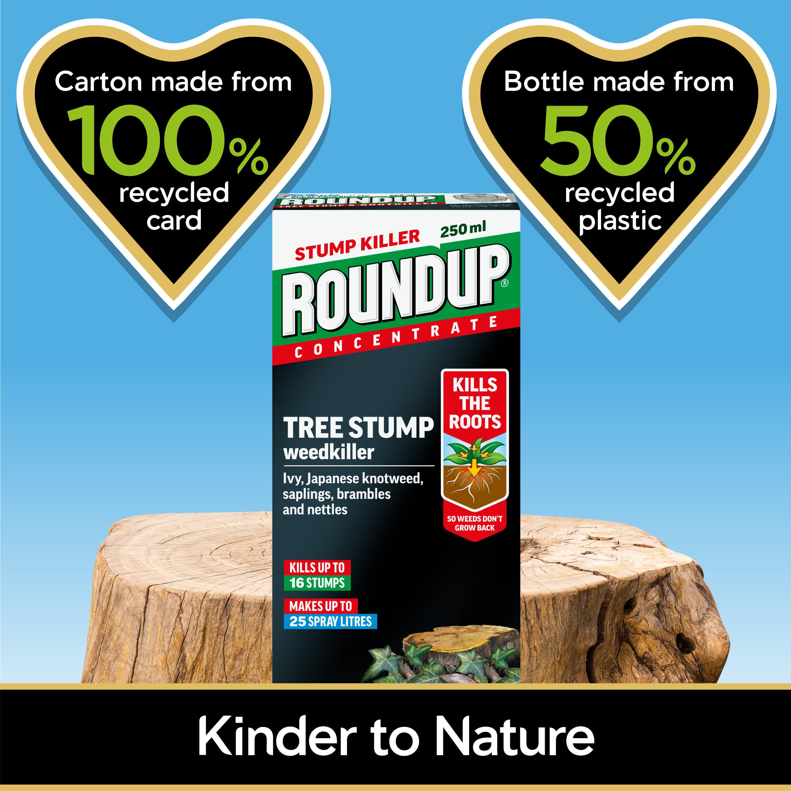 Roundup Tree Stump Weedkiller, Super Concentrate 250 ml
