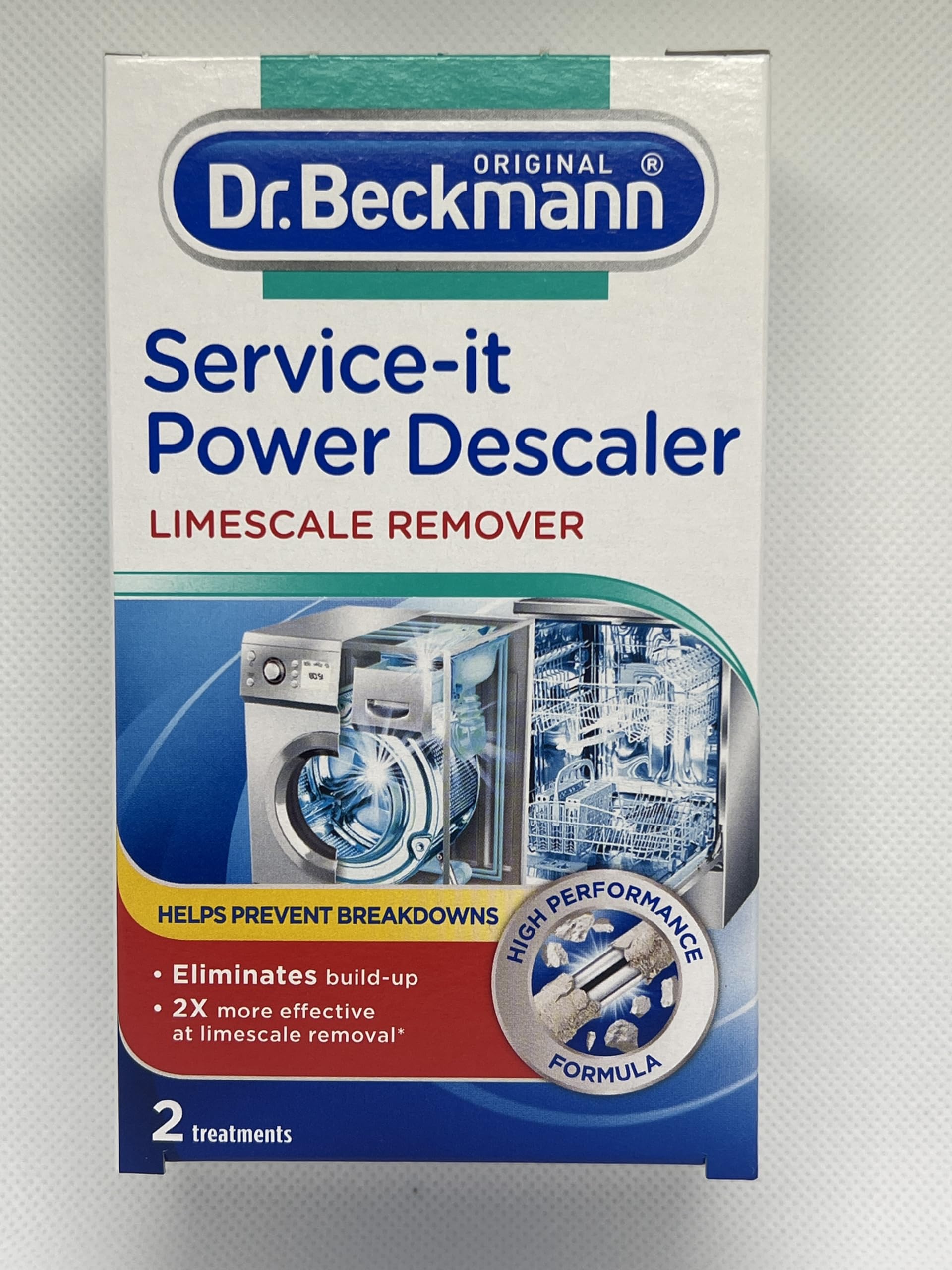 Dr Beckmann Service It Power Descaler - Machine Limescale Remover 2 x 50gm