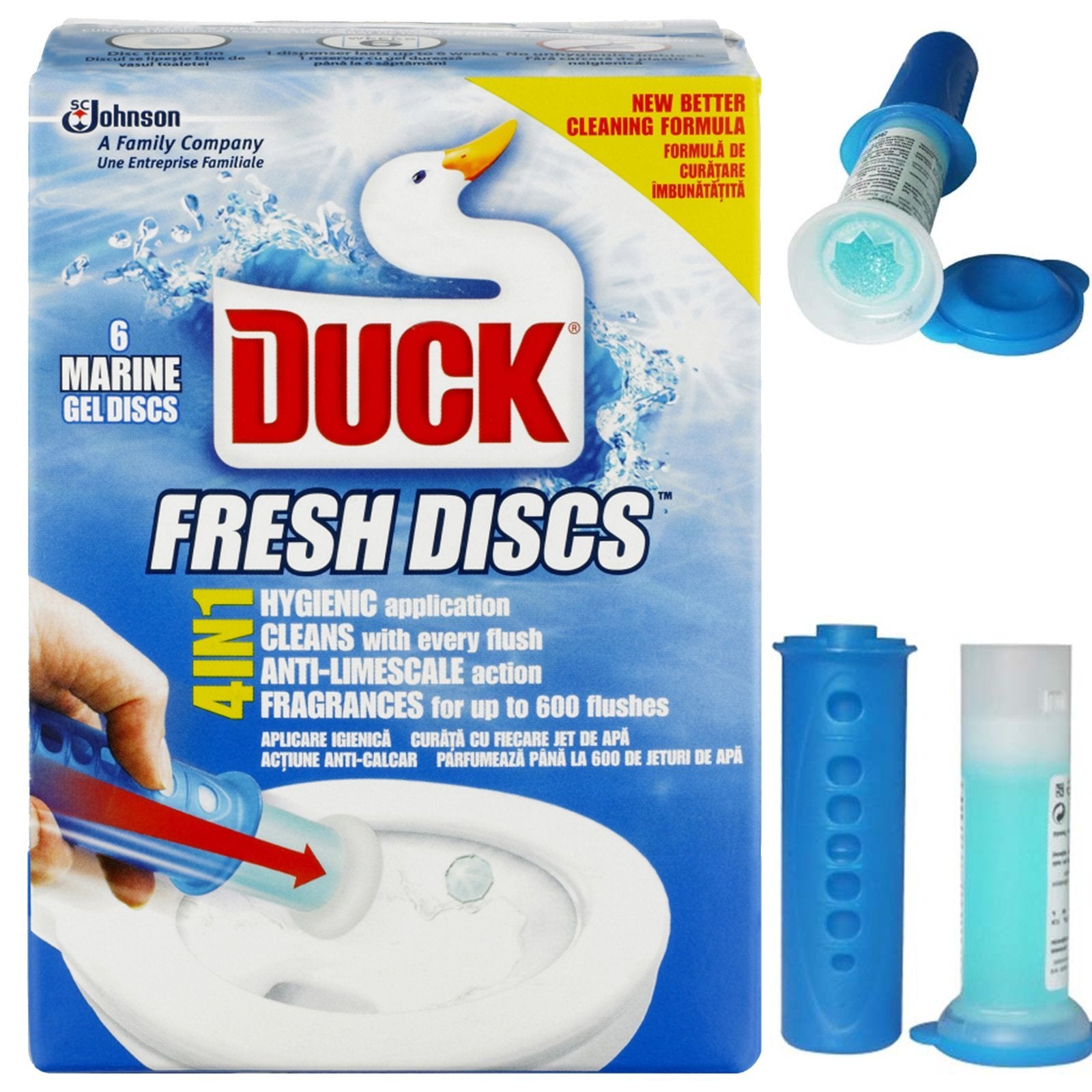 Toilet Duck Gel Discs Marine Fragrance 36ml Ref 96791