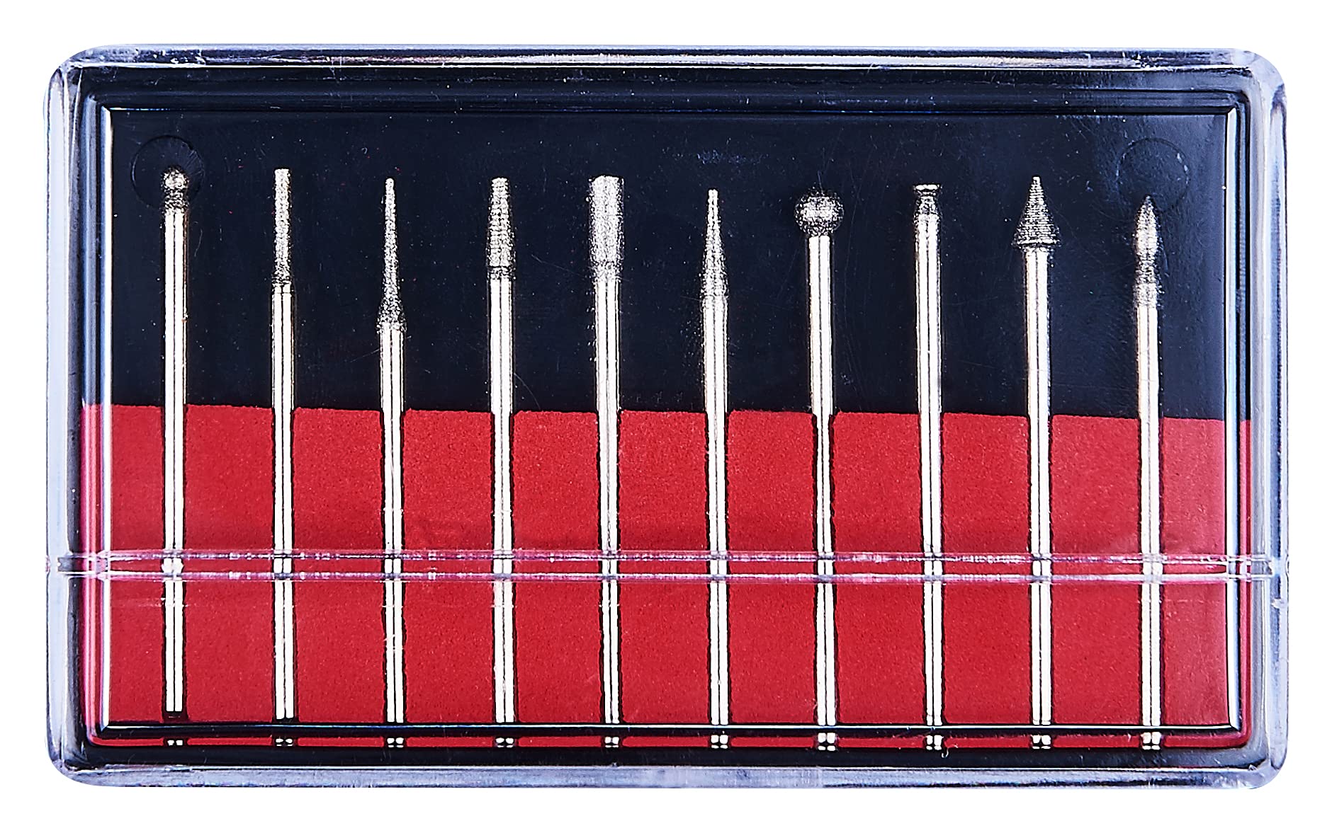 Amtech F0976 10 Piece Diamond Burr Set