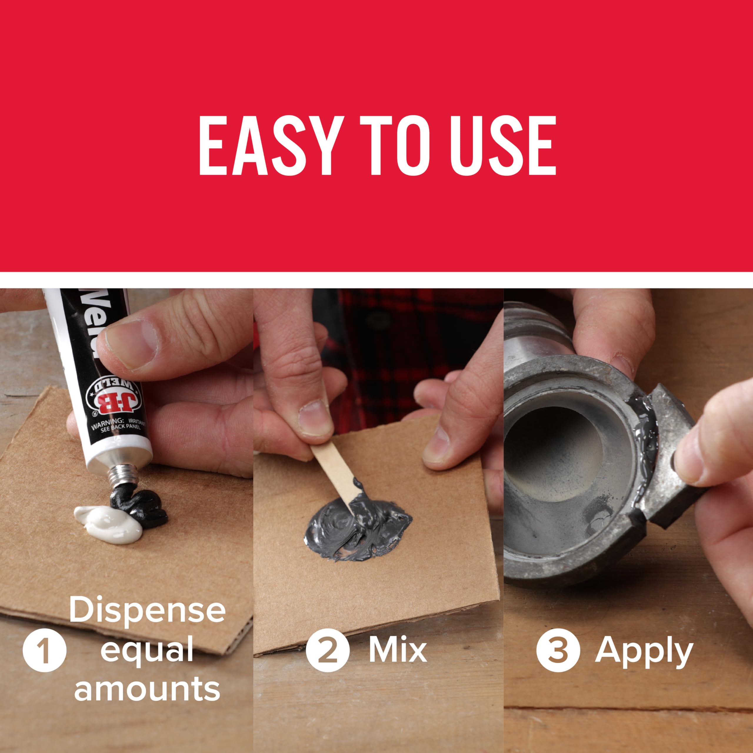 J-B Weld 8272UK MarineWeld Tubes 57g (2oz),Grey