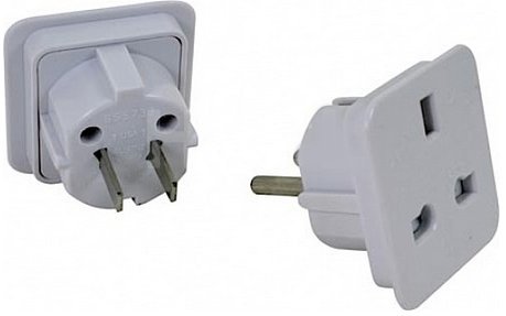 SparesPlanet® USA, Australia, New Zealand, Japan, Canada, Jamaica & Caribbean Travel Adaptor - Pack of 3 - Bargain Genie