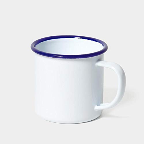 Falcon Housewares 6 X Enamel 8cm Mug White - Bargain Genie