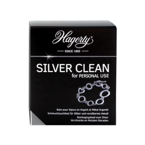 Hagerty Silver Clean Jewelry Immersion Bath for Cleaning Silver and Silver Jewelry 170ml I Fast and Effective Cleaning Liquid Silver with Basket I Renews Jewelry Shine in Just 3 Minutes - Bargain Genie