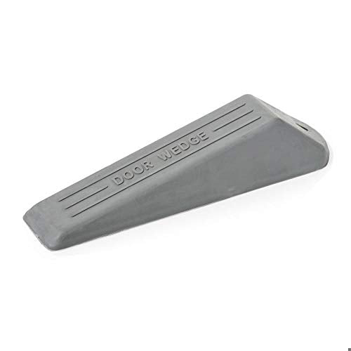 Heavy Duty Grey Rubber Door Wedge Stop by Pilotfish - Bargain Genie