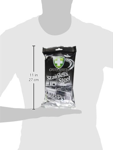 Green Shield Stainless Steel Wipes (Pack of 8, Total 400)