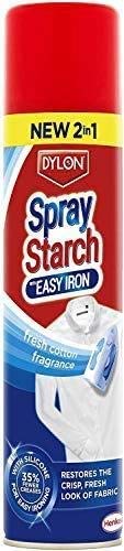 Dylon Spray Starch with Easy Iron 2 in 1 (pack of 12 x300ml) - Bargain Genie