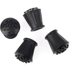 Concept4u 7/8" 22mm Rubber Walking Stick Ferrule Protector - 4 Pack (Cane Crutch Bottom End/Chair Feet/Stool Leg Ferrules) - Bargain Genie