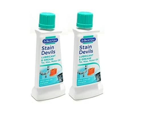 Dr Beckmann Stain Devils Grease, Lubricant & Paint Remover (2 x 50ml) - Bargain Genie