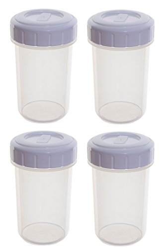 4x 0.4L Beaker + Lid - Bargain Genie