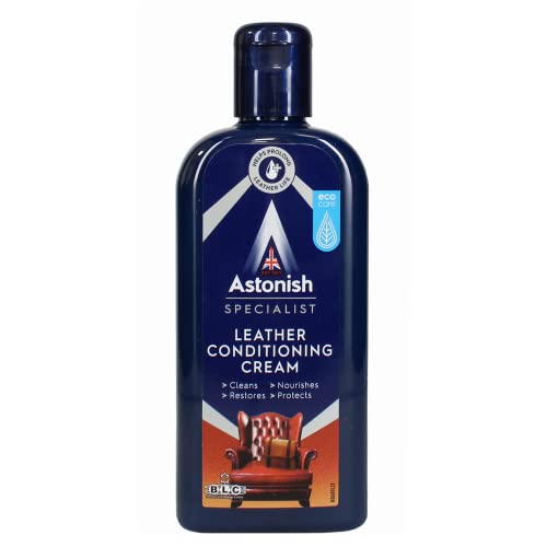 Astonish Specialist Leather Conditioning Cream, Cleans and Nourishes, for Restoring Leather Goods, 250ml - Bargain Genie