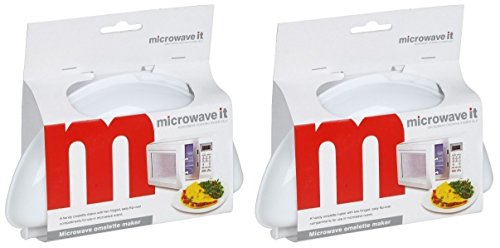 Microwave it 2 x Plastic Microwave Omelette Maker - Bargain Genie