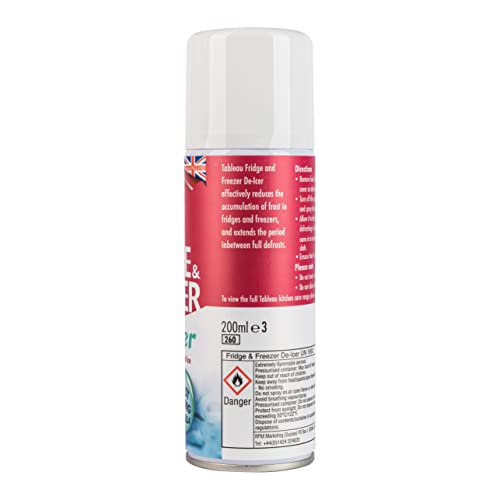 Tableau Fridge & Freezer De-Icer, Fast Acting at Reducing Frost Accumulation. 200ml - Bargain Genie