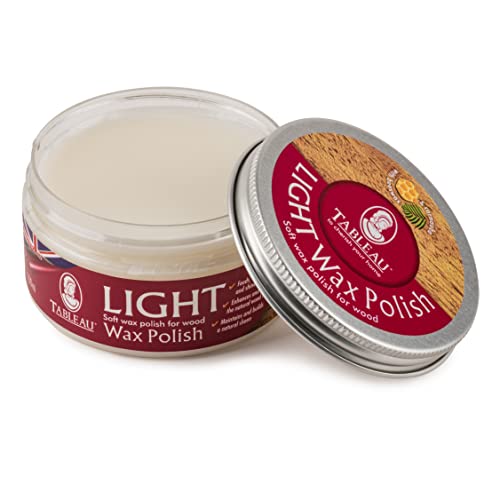Tableau Dark Or Light Wax Polish, Furniture Polish with Canauba and Beeswax For all Types of Wood - Bargain Genie